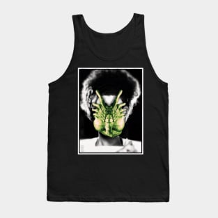 Bride of Frankenstein with Alien Hugger Tank Top